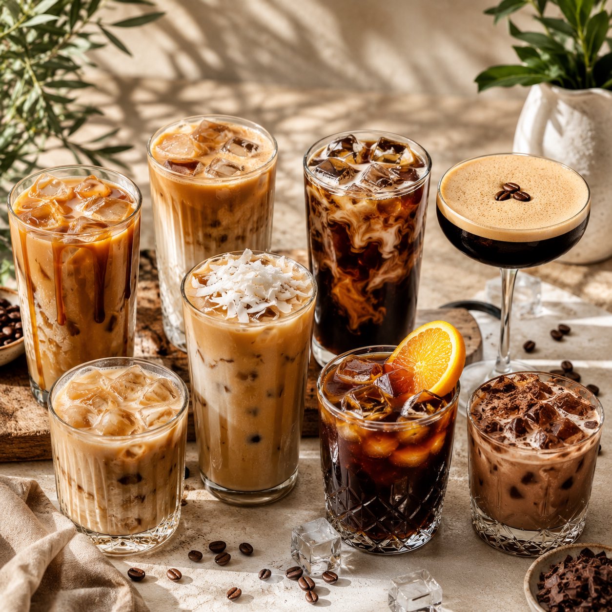 Iced Coffee and Iced Coffee Cocktails - Easy Recipes for Warm Summer Days