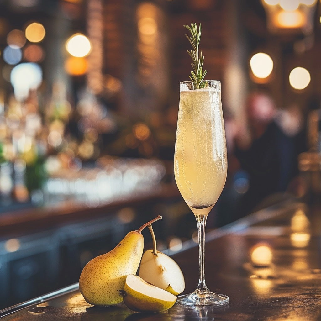 Autumn’s Most Elegant Drink – Pear and Rosemary French 75