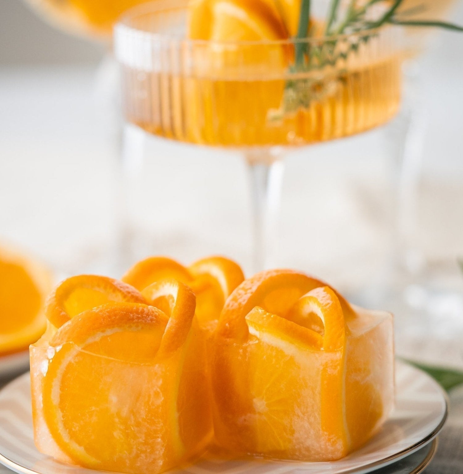 Citrus Ice Cubes – An elegant twist for summer drinks