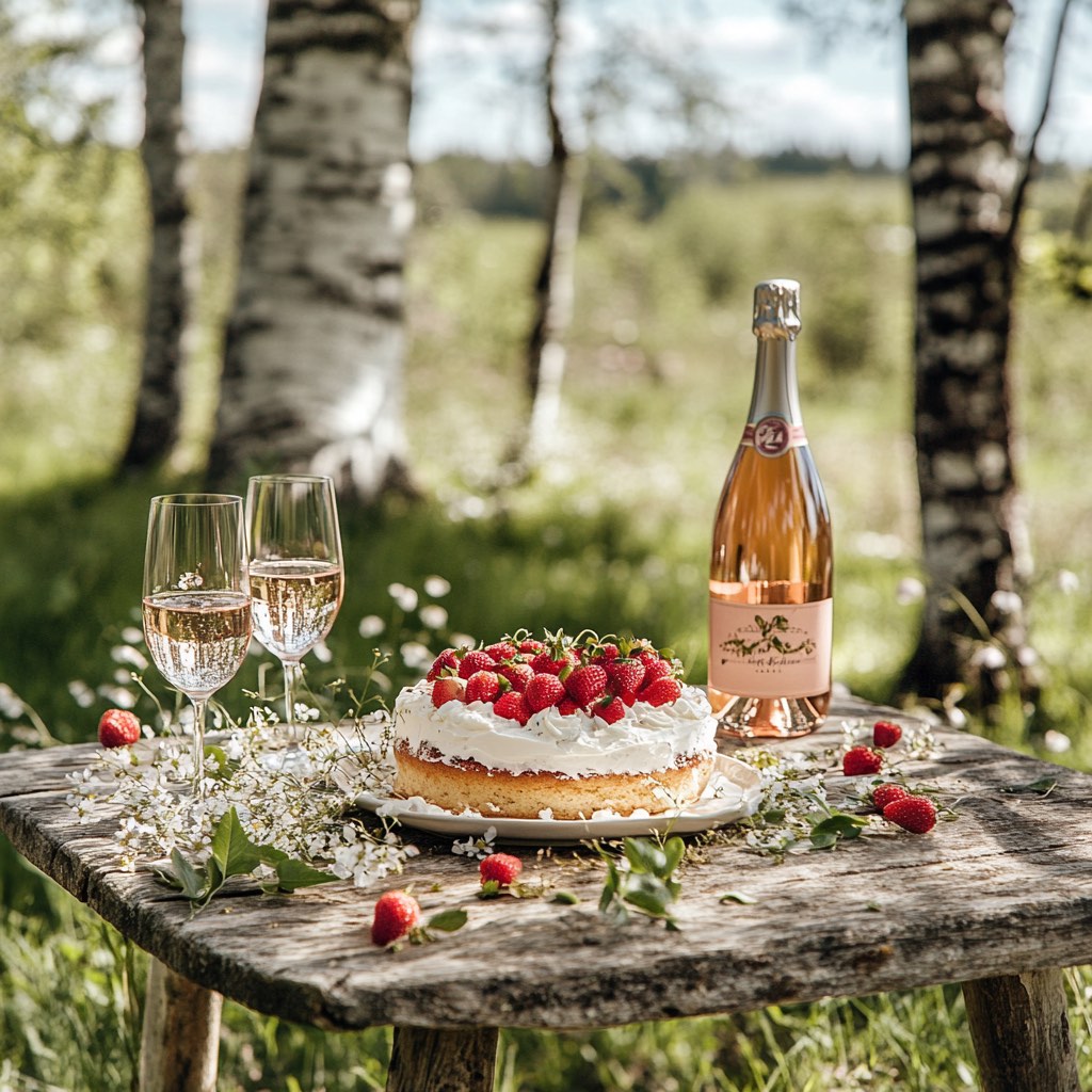 How to Pair Midsummer’s Strawberry Cake with the Right Drink