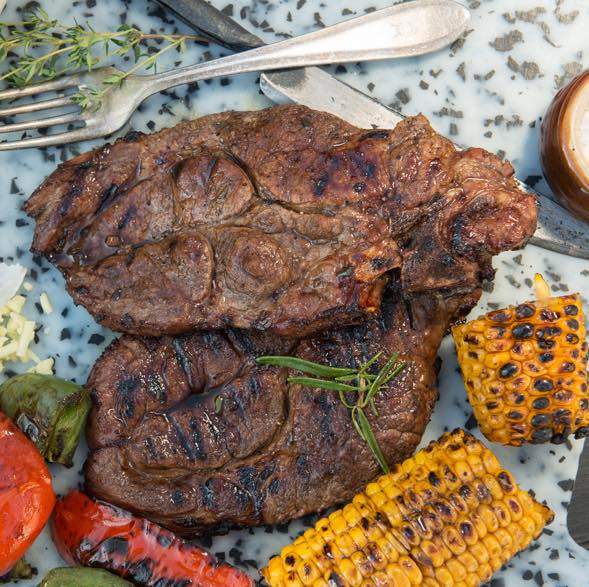 Grilled Pork Neck with Smoky Marinade