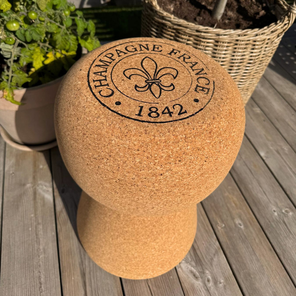 Champagne Cork Stool – Made from Natural Cork