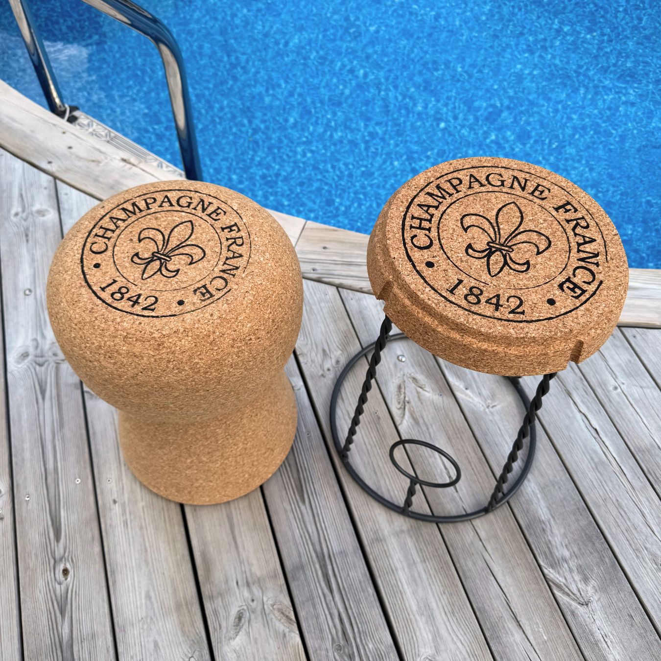 Champagne Cork Stool – Made from Natural Cork