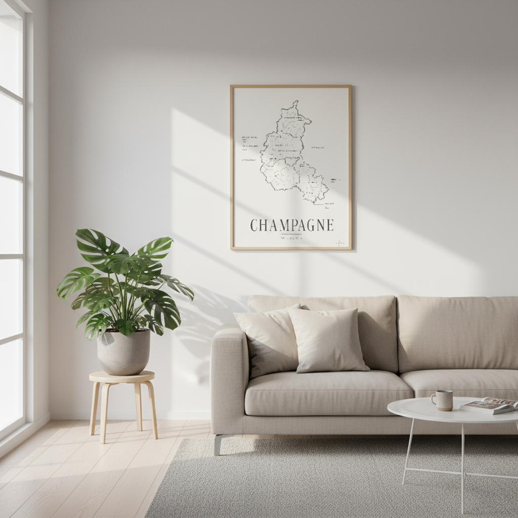 Champagne Wine Map