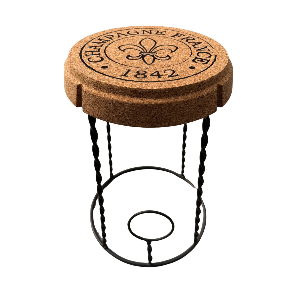 Champagne Cork Chair – Natural Cork & Metal