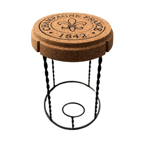 Champagne Cork Chair – Natural Cork & Metal – cork furniture from Corkframes