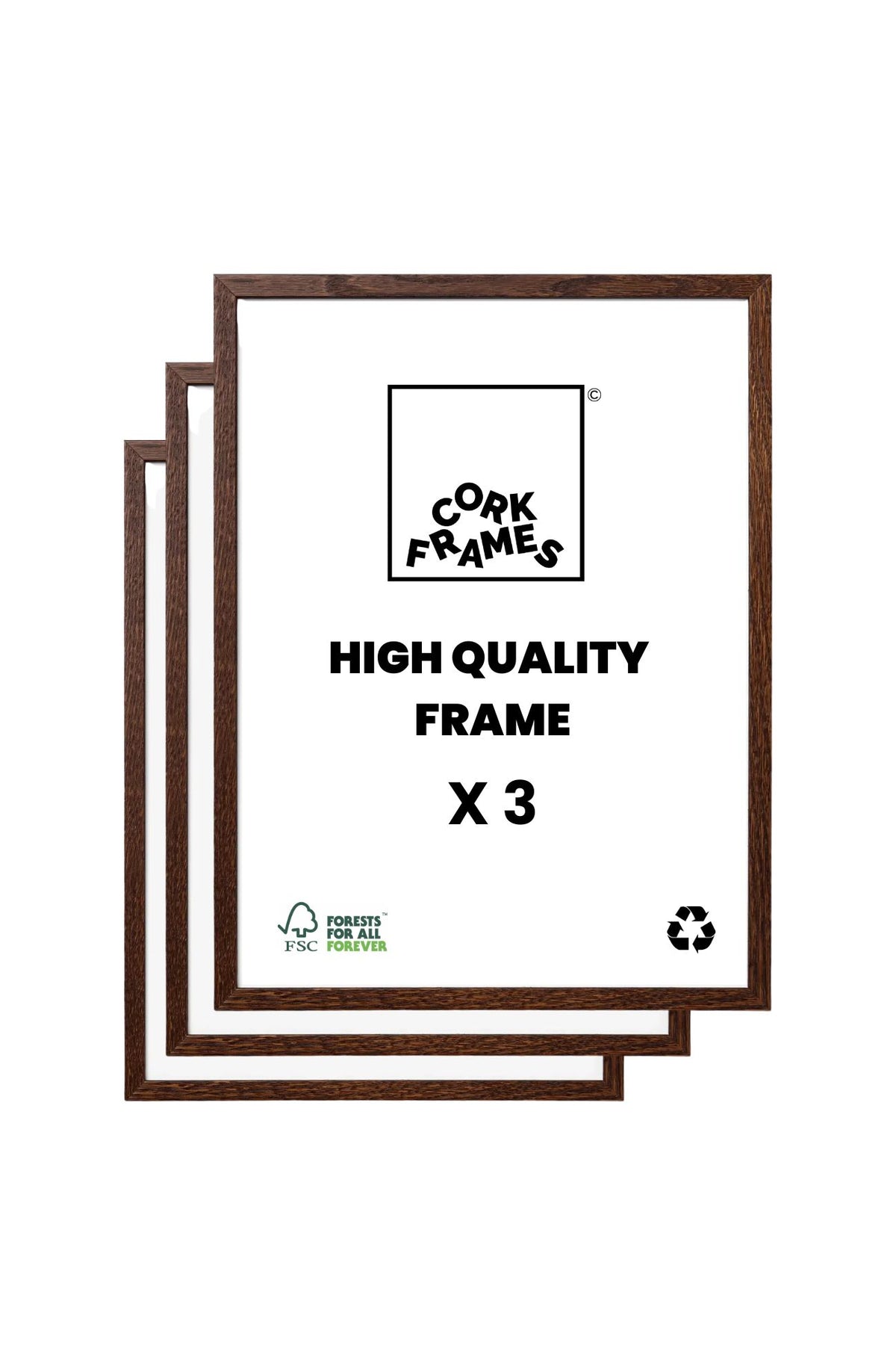 Art Frame – Smoked Oak (Set of 3)