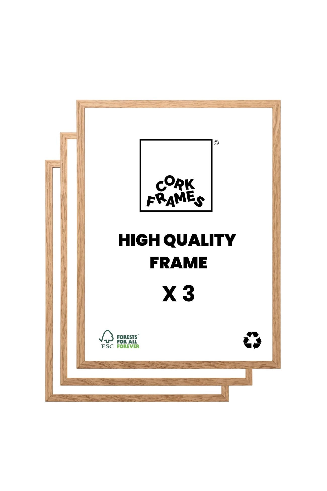 Art Frame – Natural Oak (Set of 3)
