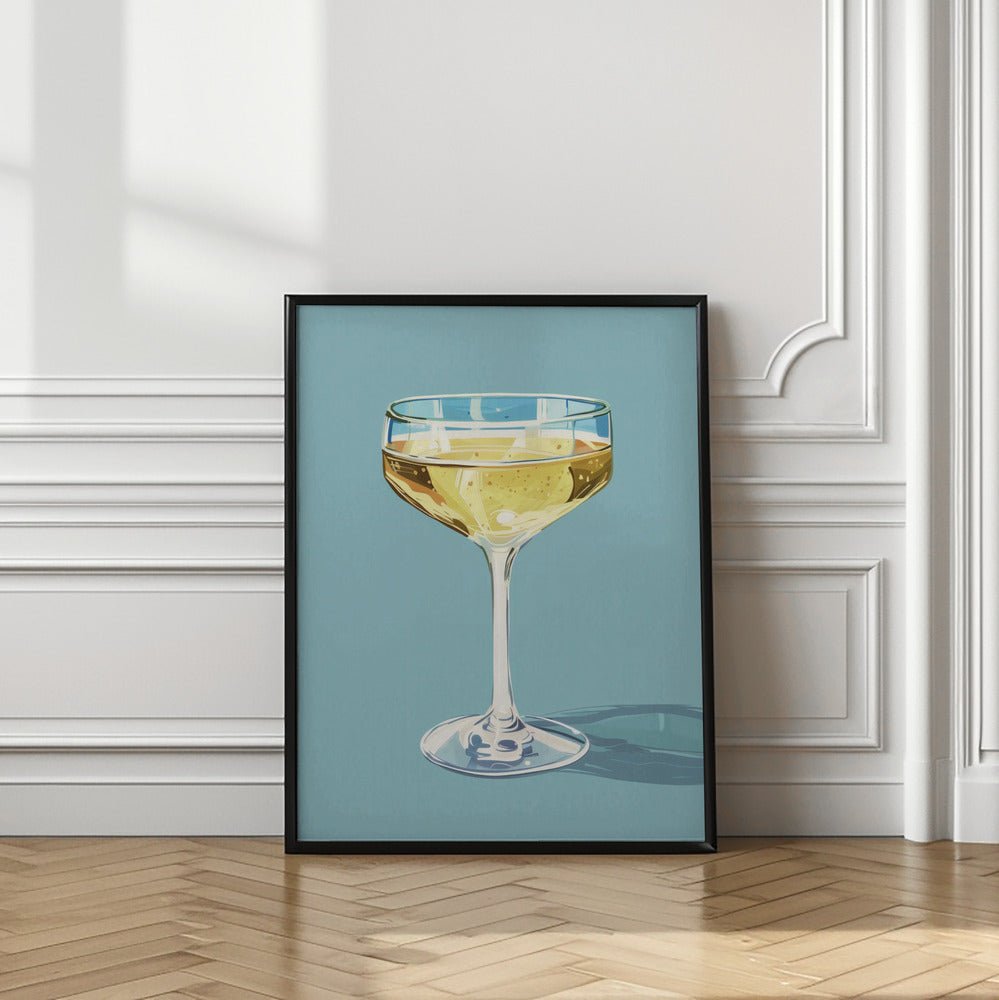 Champagne - Jolly and Dash Poster - Corkframes.com