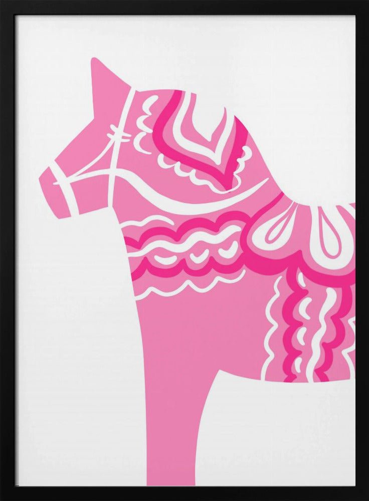 Dala Horse in Pink – art print by Athene Fritsch