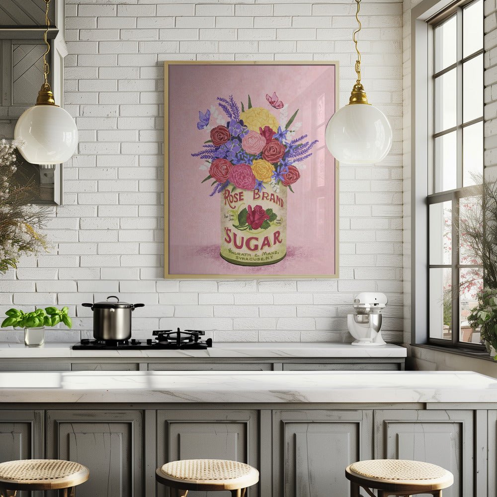 Flowers In a Vintage Can Poster - Corkframes.com