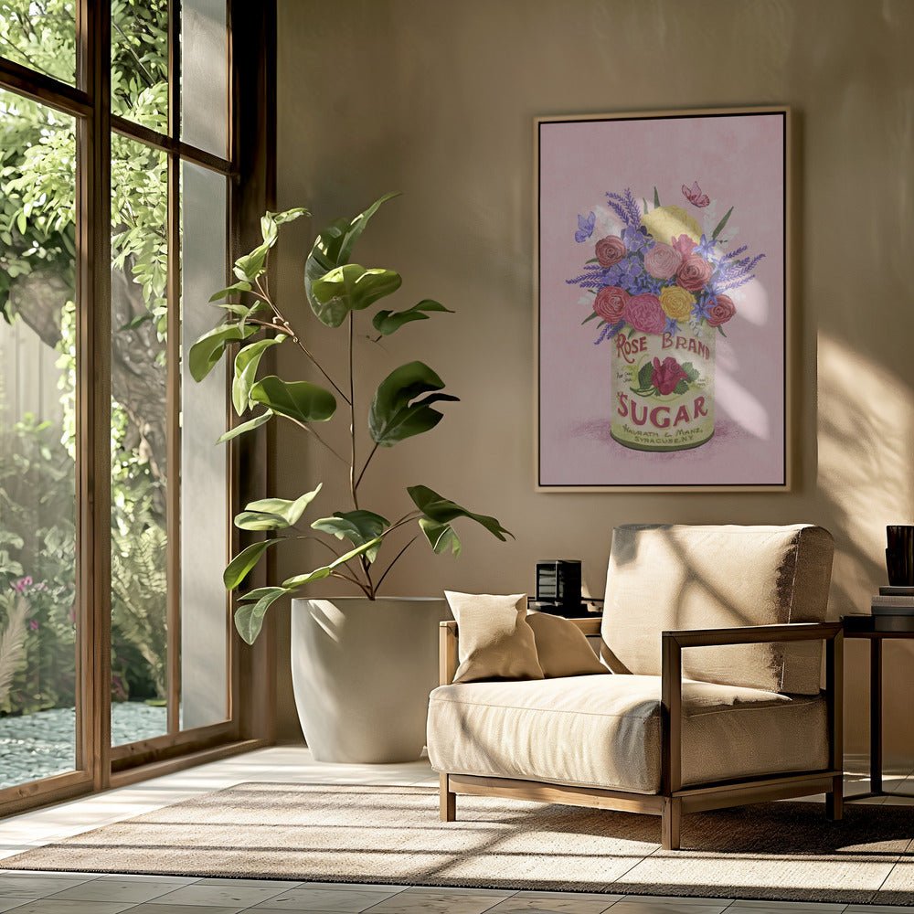 Flowers In a Vintage Can Poster - Corkframes.com