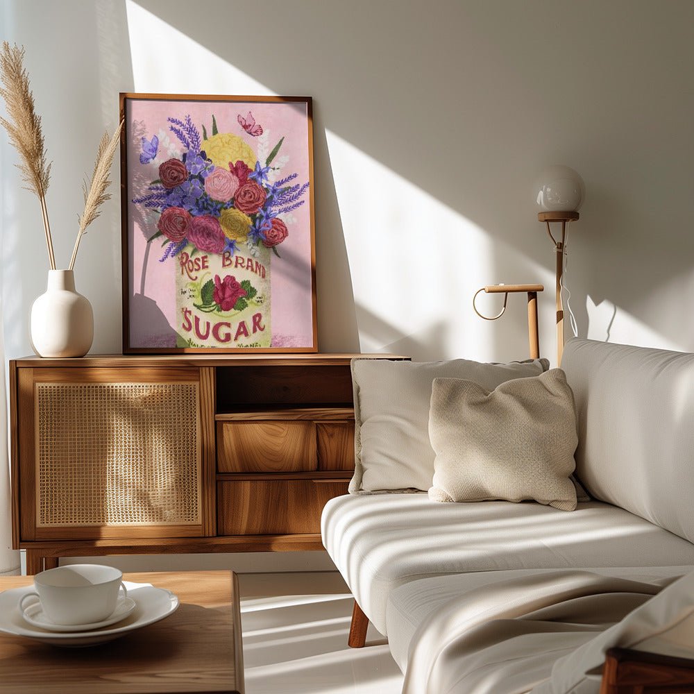 Flowers In a Vintage Can Poster - Corkframes.com