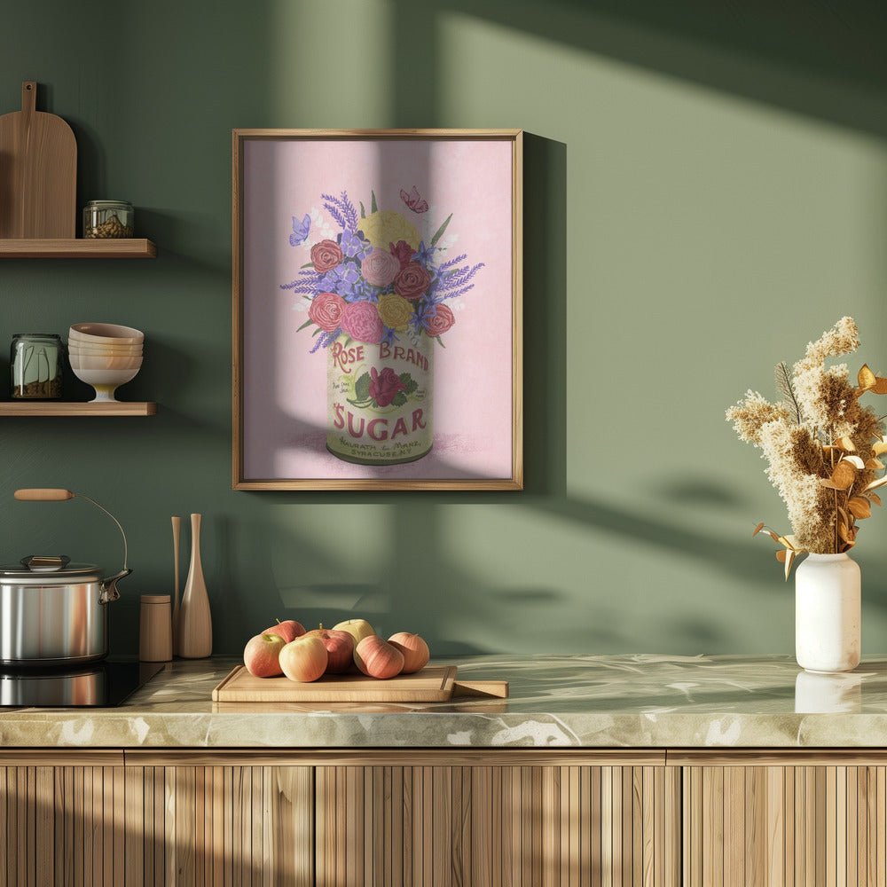 Flowers In a Vintage Can Poster - Corkframes.com