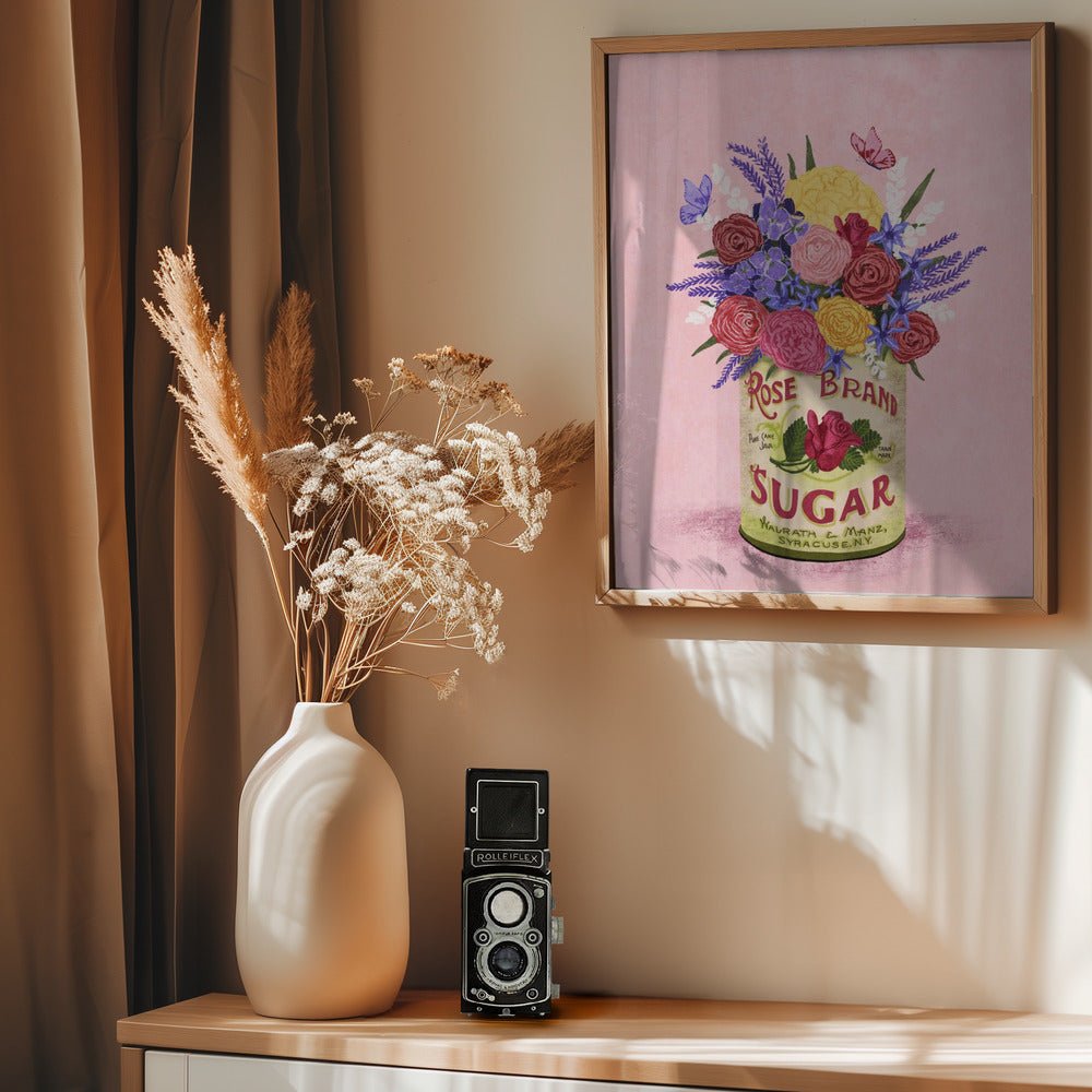 Flowers In a Vintage Can Poster - Corkframes.com