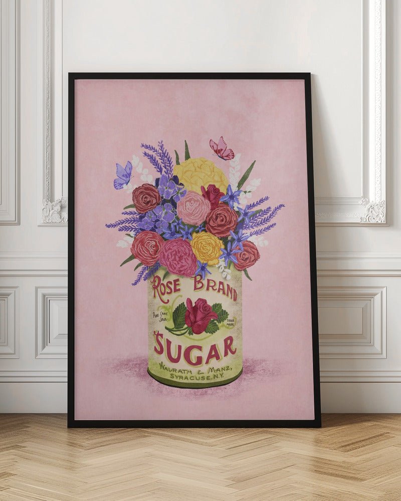 Flowers In a Vintage Can Poster - Corkframes.com
