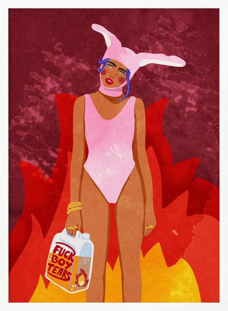 Girl On Fire Poster - Corkframes.com