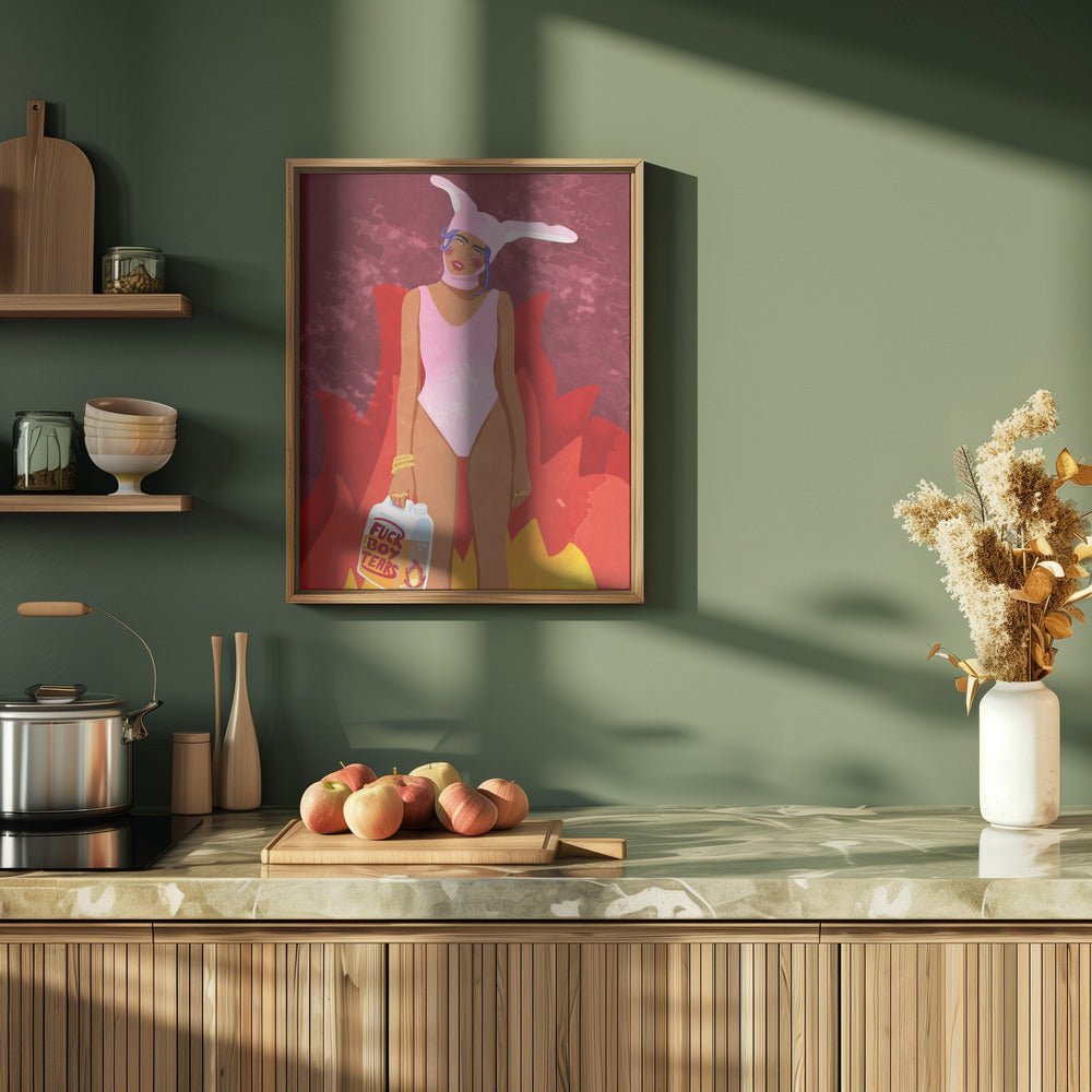 Girl On Fire Poster - Corkframes.com