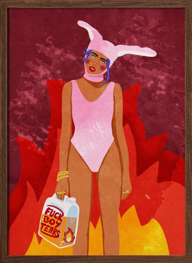 Girl On Fire Poster - Corkframes.com