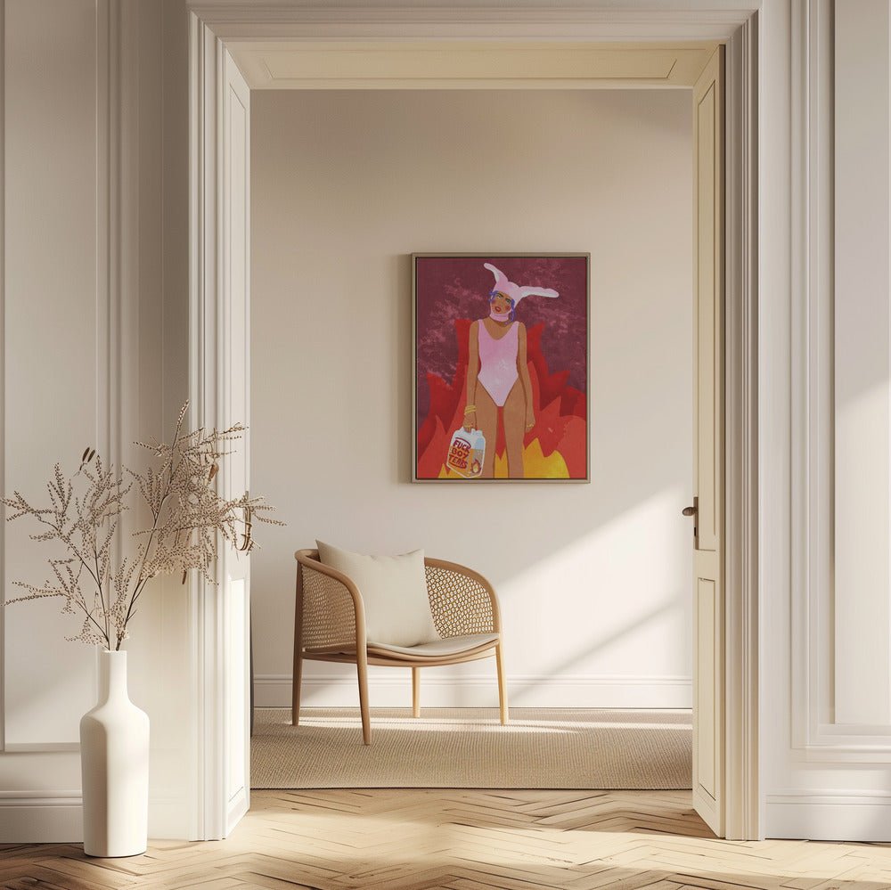 Girl On Fire Poster - Corkframes.com