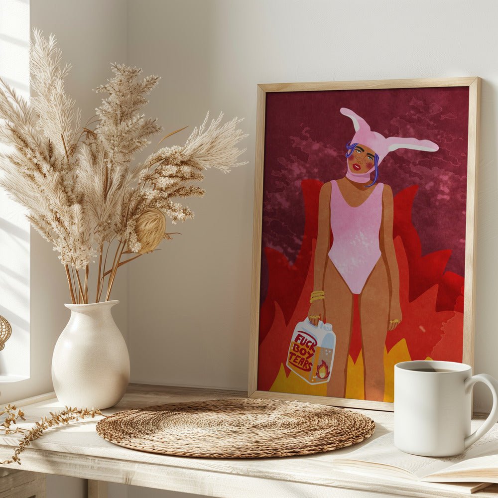 Girl On Fire Poster - Corkframes.com