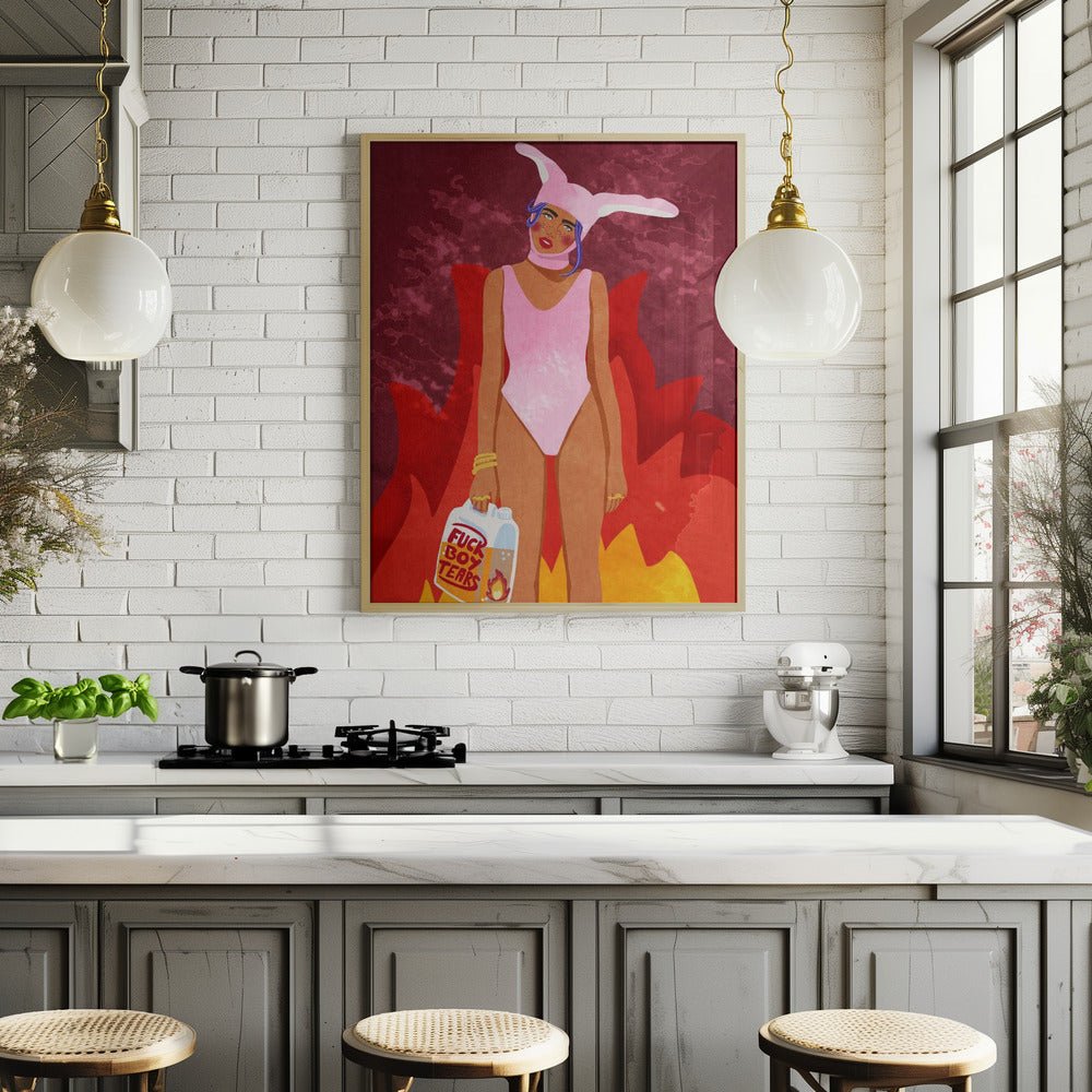 Girl On Fire Poster - Corkframes.com