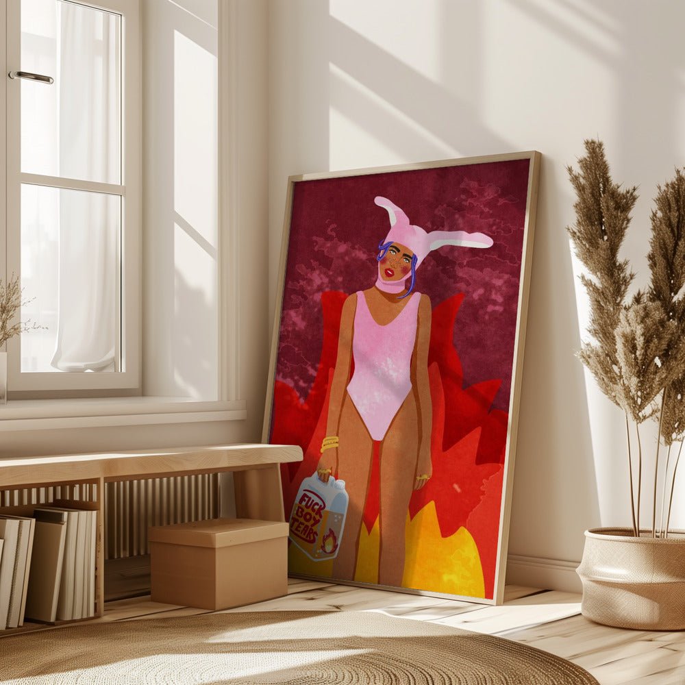 Girl On Fire Poster - Corkframes.com
