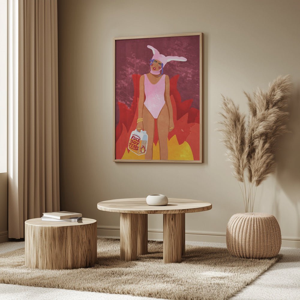 Girl On Fire Poster - Corkframes.com