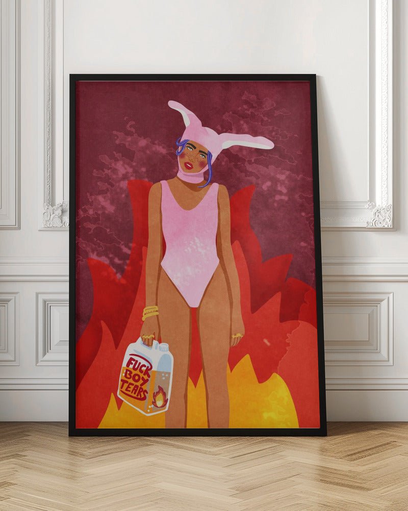 Girl On Fire Poster - Corkframes.com