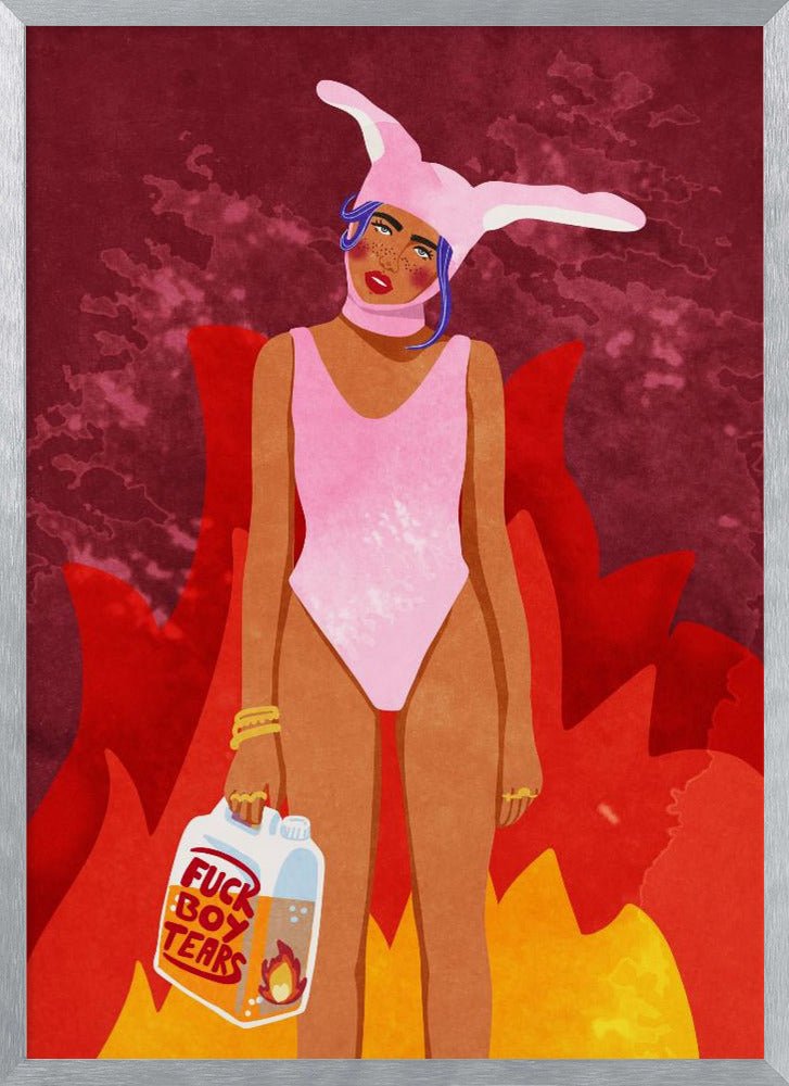 Girl On Fire Poster - Corkframes.com