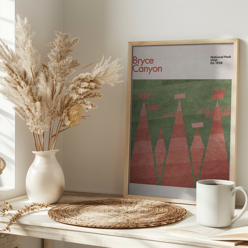 Green Bryce Canyon Poster - Corkframes.com