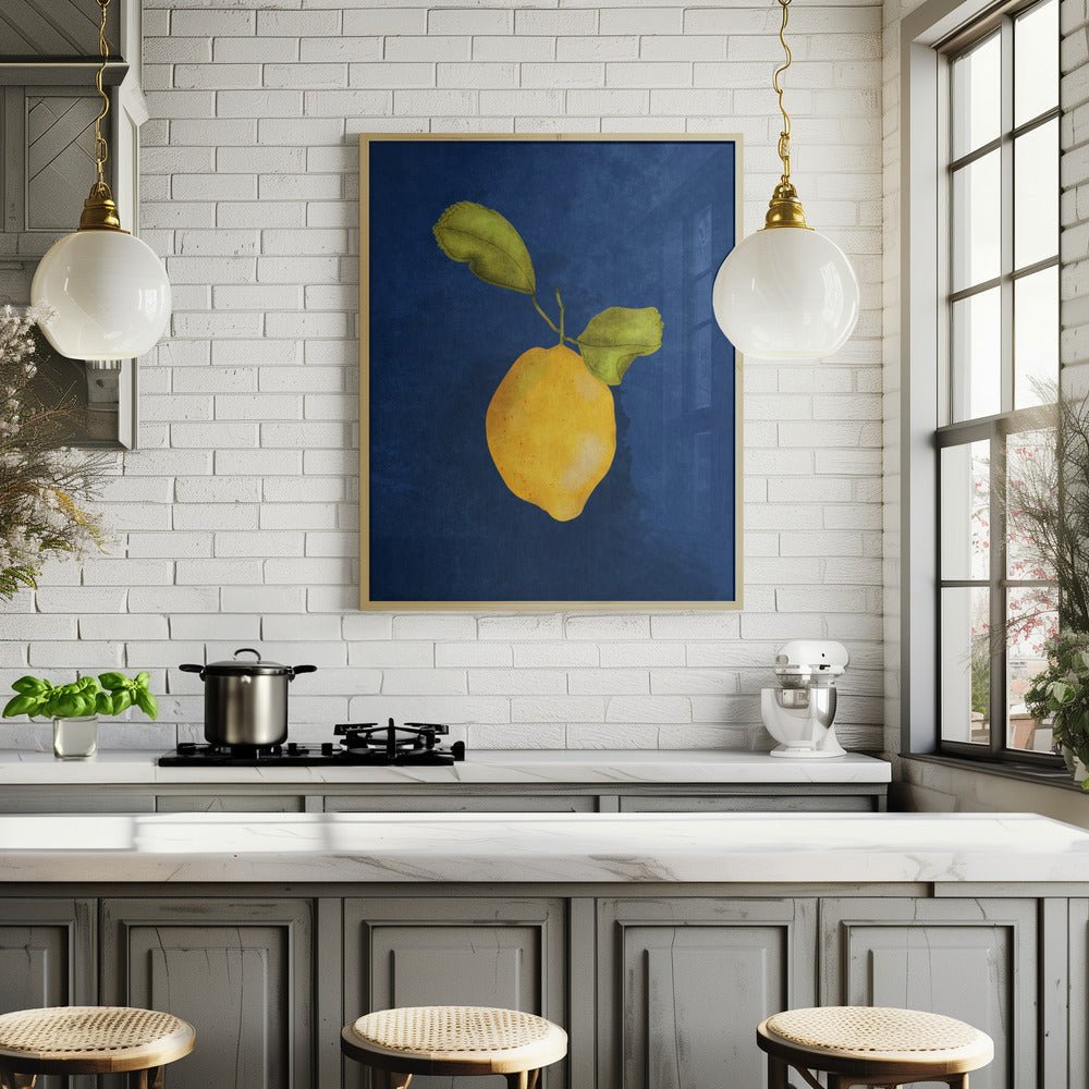Just A Little Lemon Poster - Corkframes.com