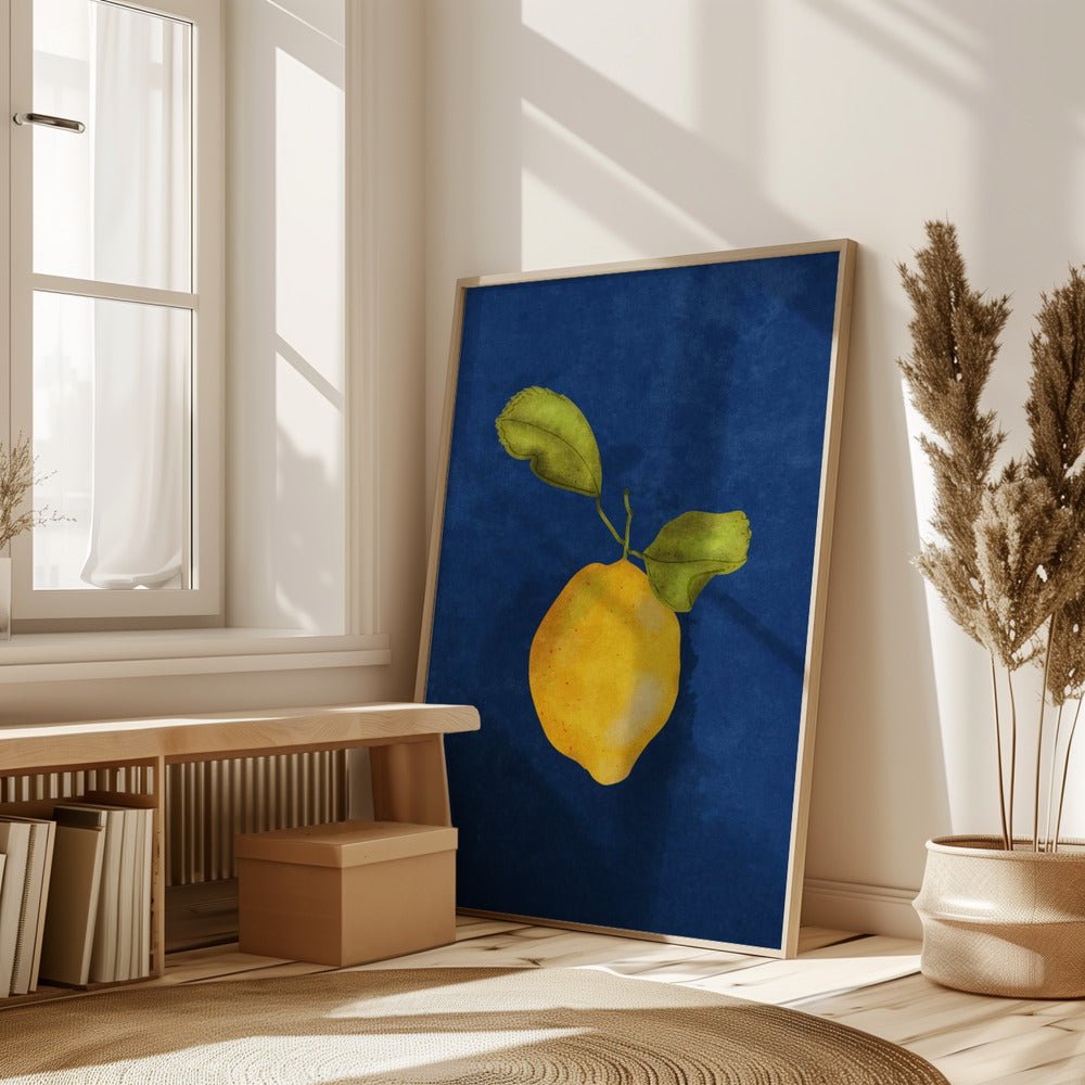 Just A Little Lemon Poster - Corkframes.com