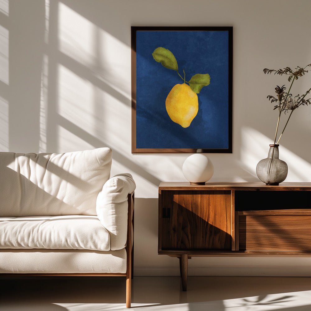 Just A Little Lemon Poster - Corkframes.com