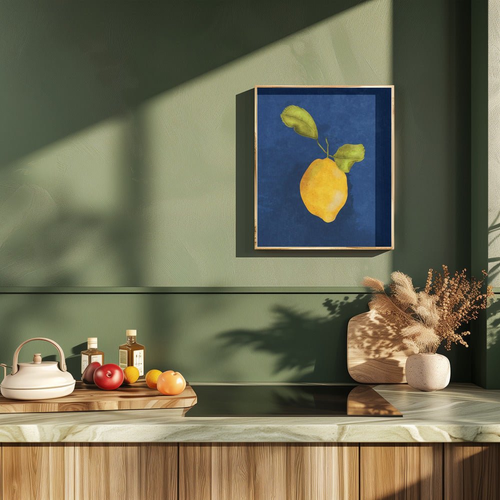 Just A Little Lemon Poster - Corkframes.com