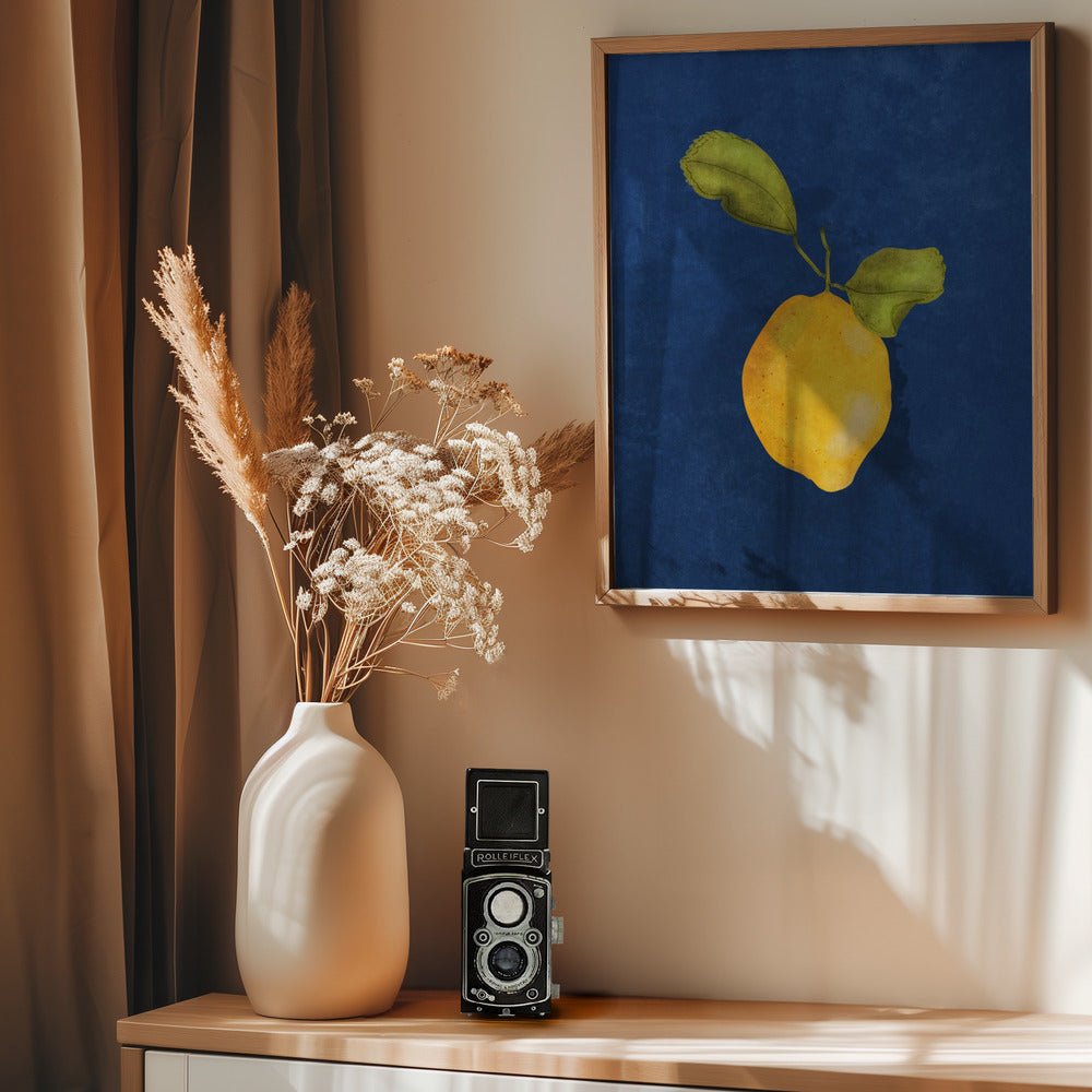 Just A Little Lemon Poster - Corkframes.com