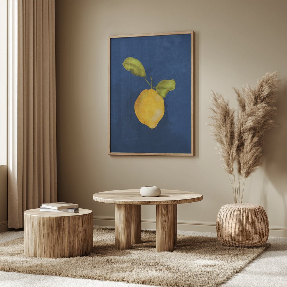 Just A Little Lemon Poster - Corkframes.com
