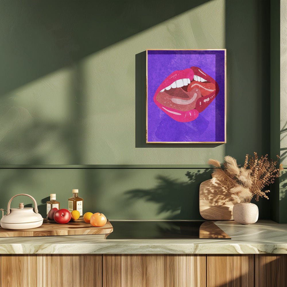 Kissing Poster - Corkframes.com