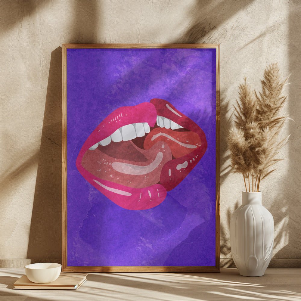 Kissing Poster - Corkframes.com