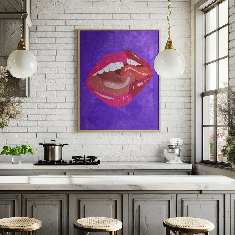 Kissing Poster - Corkframes.com