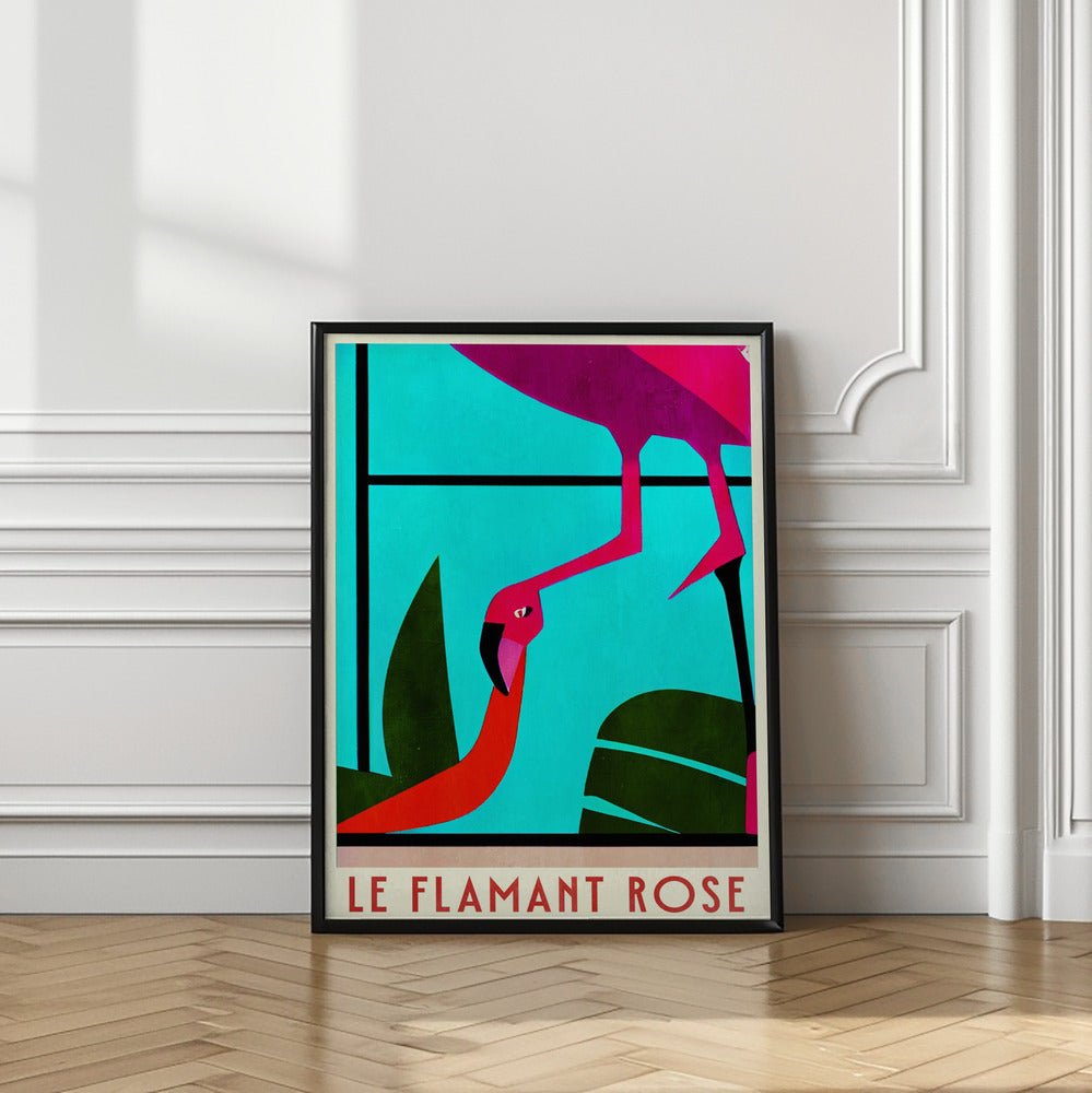 Le Flamant Rosé Poster - Corkframes.com