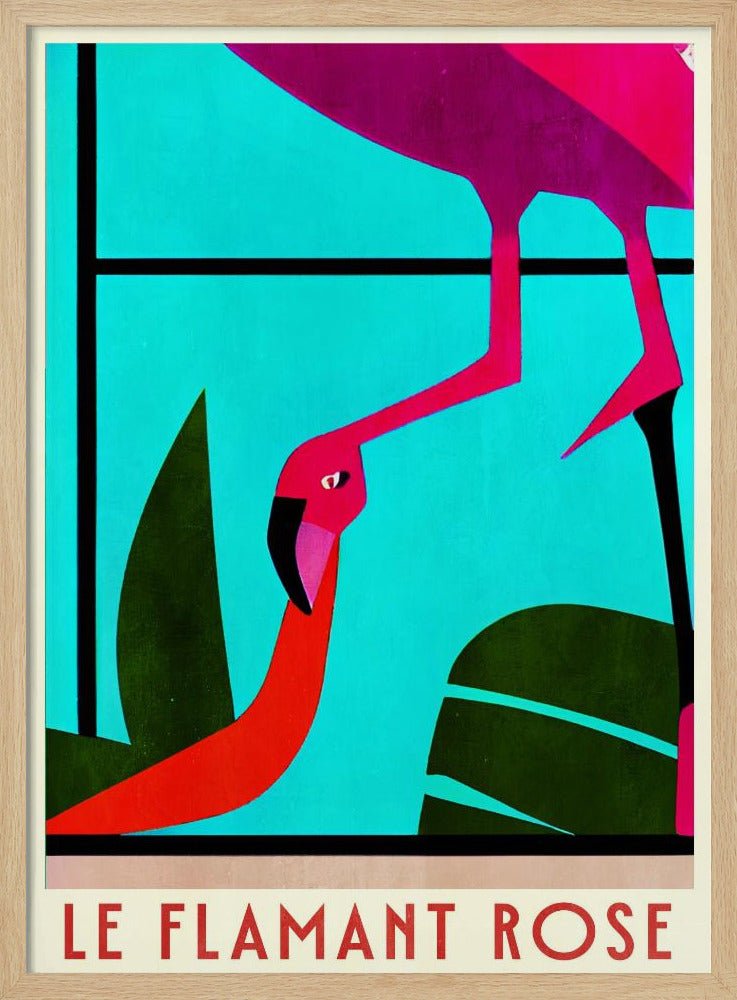 Le Flamant Rosé Poster - Corkframes.com