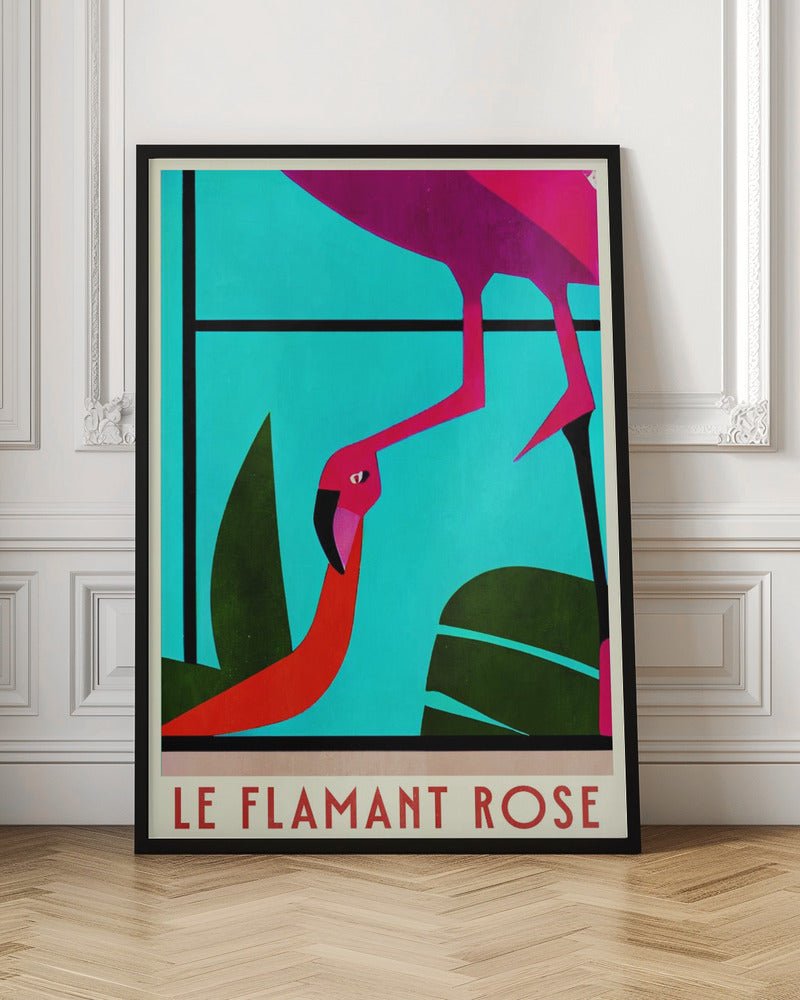 Le Flamant Rosé Poster - Corkframes.com