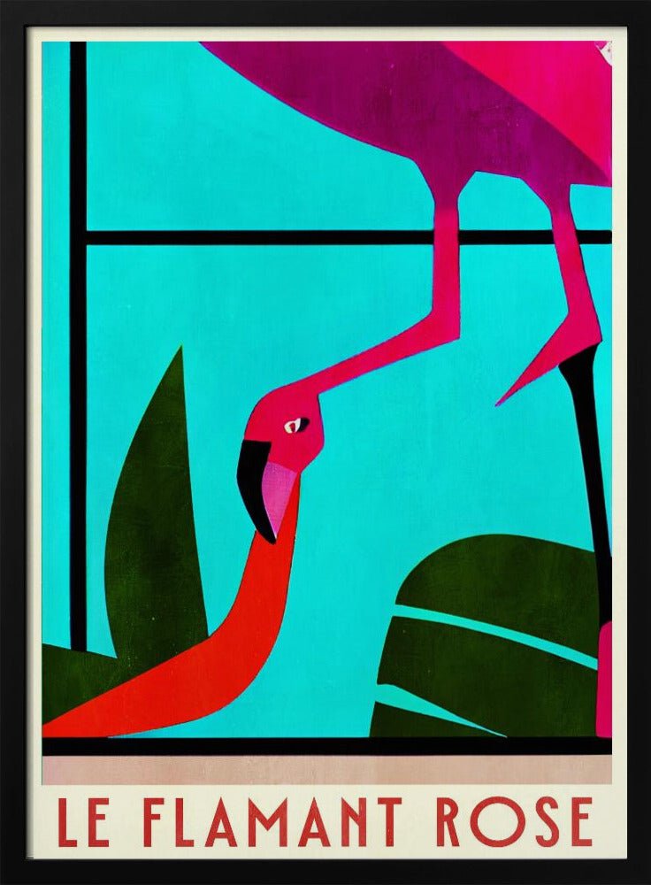 Le Flamant Rosé Poster - Corkframes.com