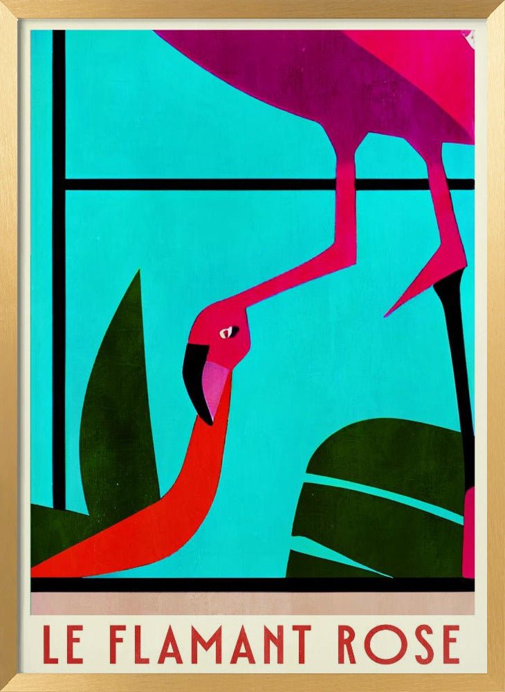 Le Flamant Rosé Poster - Corkframes.com