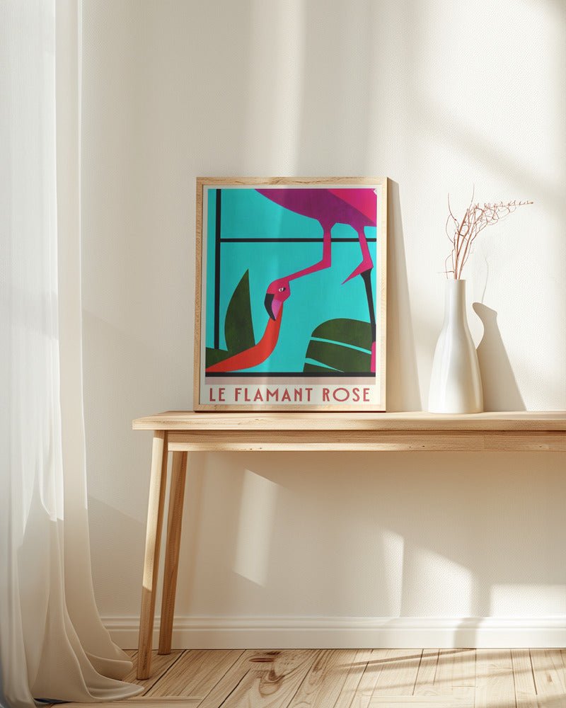 Le Flamant Rosé Poster - Corkframes.com