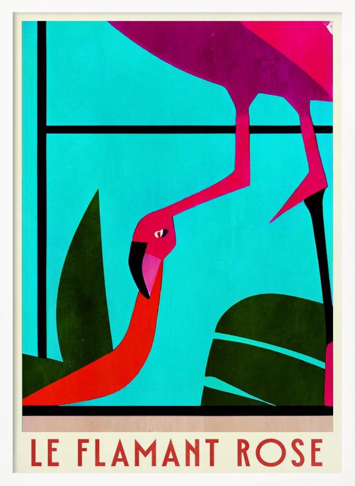 Le Flamant Rosé Poster - Corkframes.com