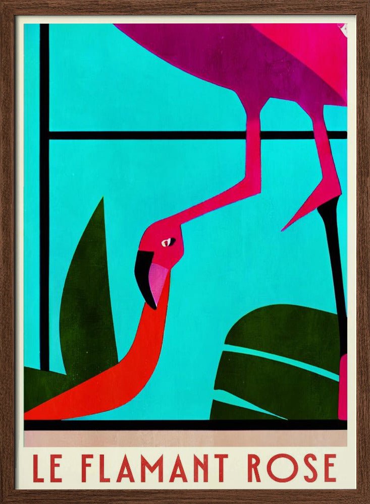Le Flamant Rosé Poster - Corkframes.com