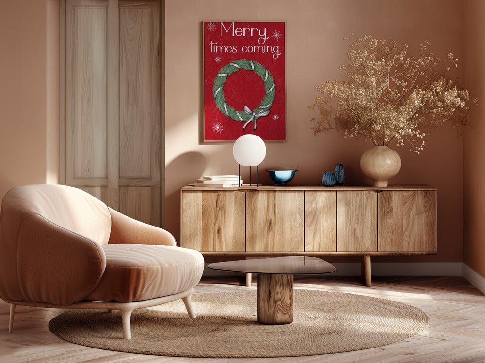 Merry Times Coming Poster - Corkframes.com