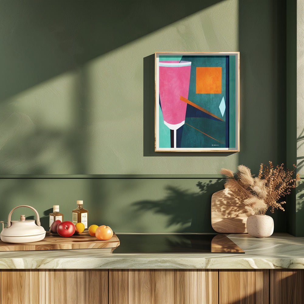 Mon Petite Crement Rosé Poster - Corkframes.com